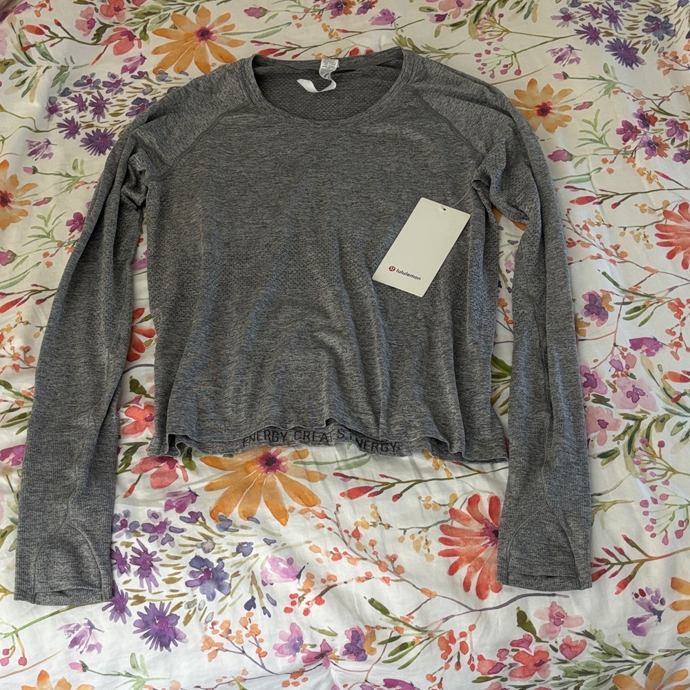 lululemon athletica Gray Long Sleeve Sweatshirt